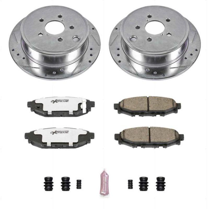 Power Stop 13-16 Subaru BRZ Rear Z26 Street Warrior Brake Kit - Saikospeed