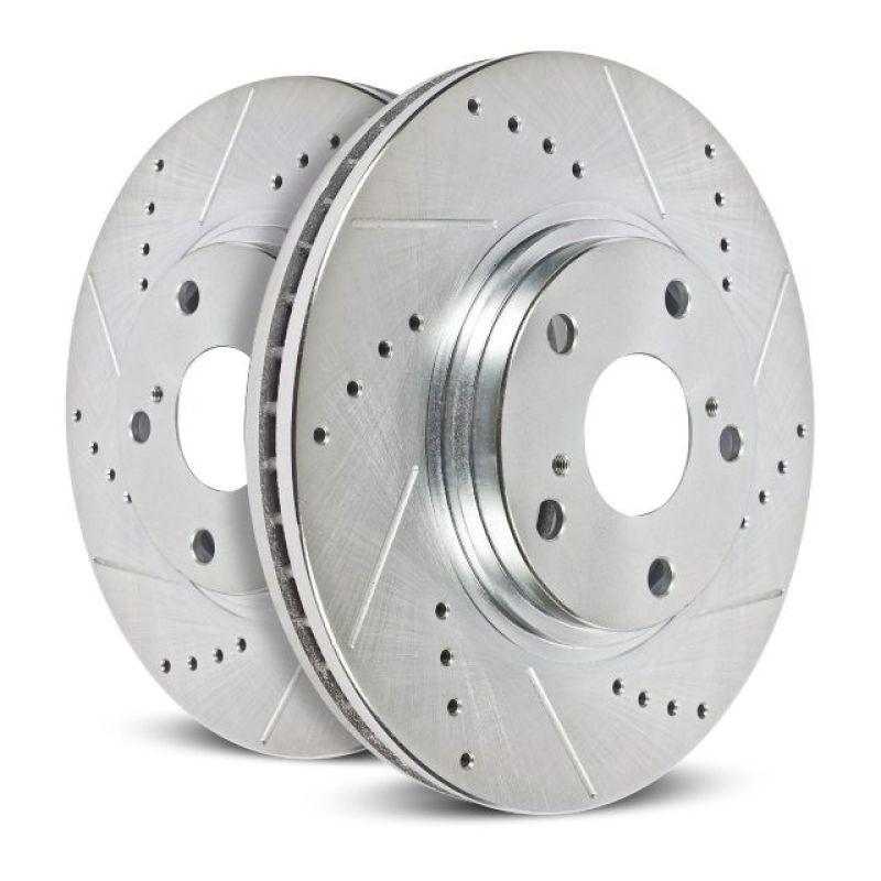 Power Stop 14-15 Acura ILX Front Evolution Drilled & Slotted Rotors - Pair - Saikospeed