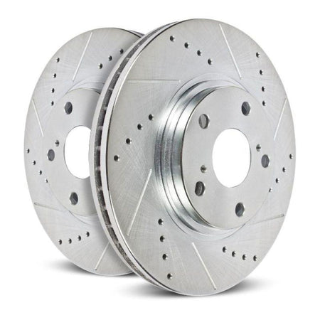 Power Stop 16-19 Honda Civic Rear Evolution Drilled & Slotted Rotors - Pair - Saikospeed