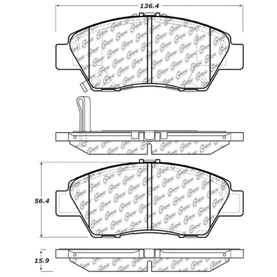 StopTech Performance 09-17 Honda Fit Front Brake Pads - Saikospeed