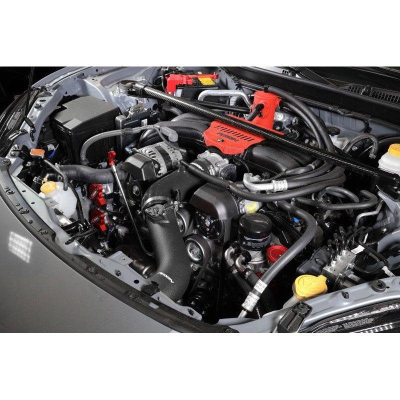Perrin 22-23 Subaru BRZ/Toyota GR86 Silicone Inlet Hose (3in. ID / SS Wire) - Black - Saikospeed