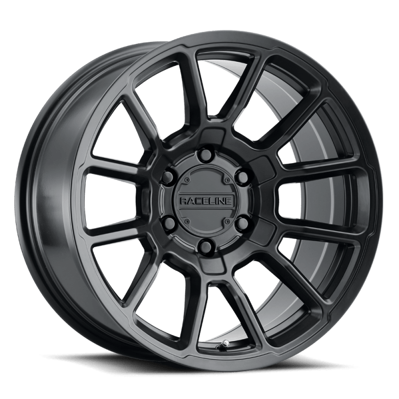 Raceline 950B Gauge 20x9in / 6x139.7 BP / 18mm Offset / 106.1mm Bore - Satin Black Wheel - Saikospeed