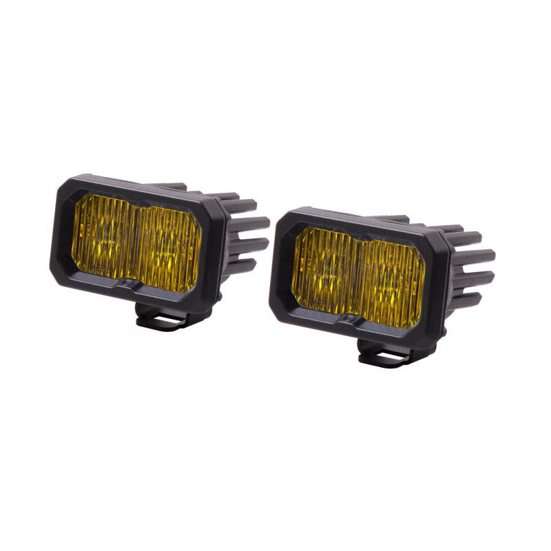 Diode Dynamics Stage Series 2 In LED Pod Pro - Yellow Fog Standard ABL (Pair)