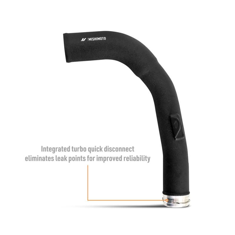 Mishimoto 2022+ Subaru WRX Charge Pipe Micro - Wrinkle Black - Saikospeed