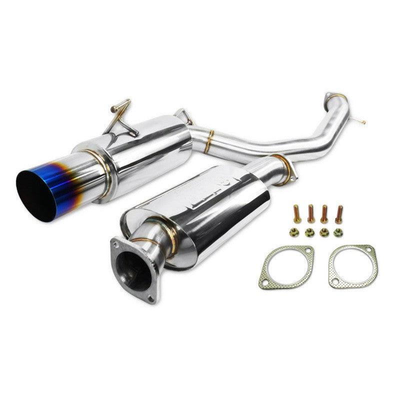 ISR Performance GT Single Exhaust With Burnt Tip - Nissan 370Z - Saikospeed