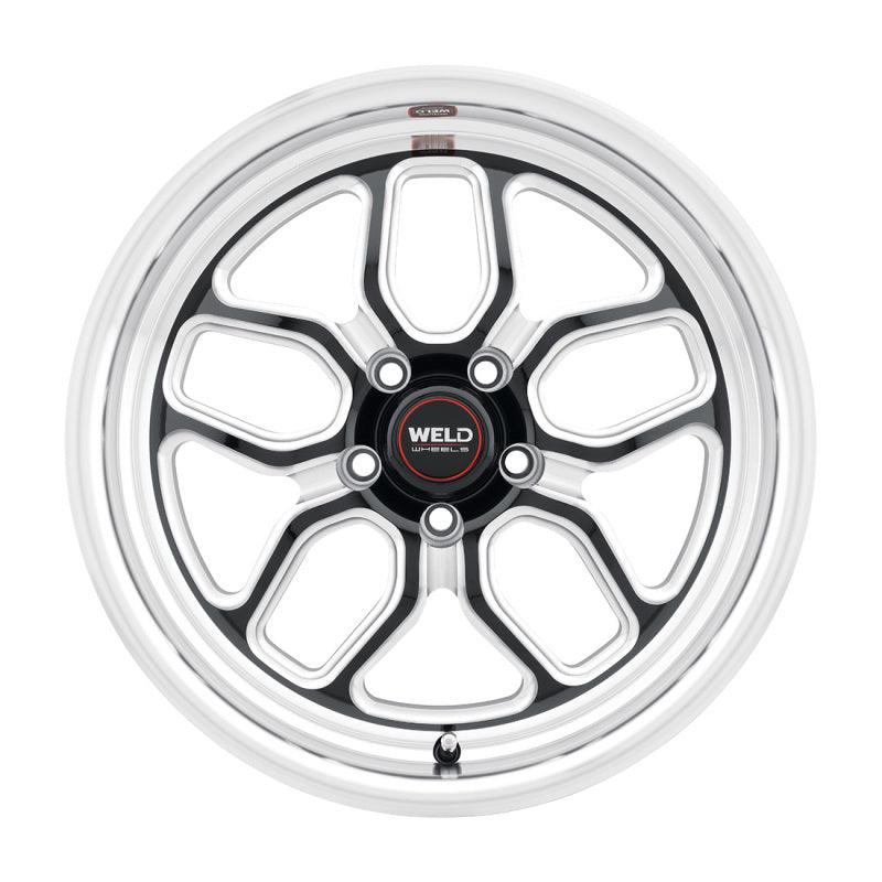 Weld Racing 17x10 Laguna Drag Wheel 5x127 ET38 BS7.00 Gloss BLK MIL DIA 71.5 - Saikospeed