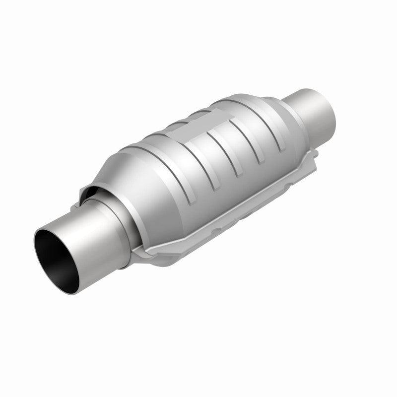 MagnaFlow Conv Univ 2.25in Inlet/Outlet Center/Center Round 9in Body L x 5.125in W x 13in Overall L - Saikospeed