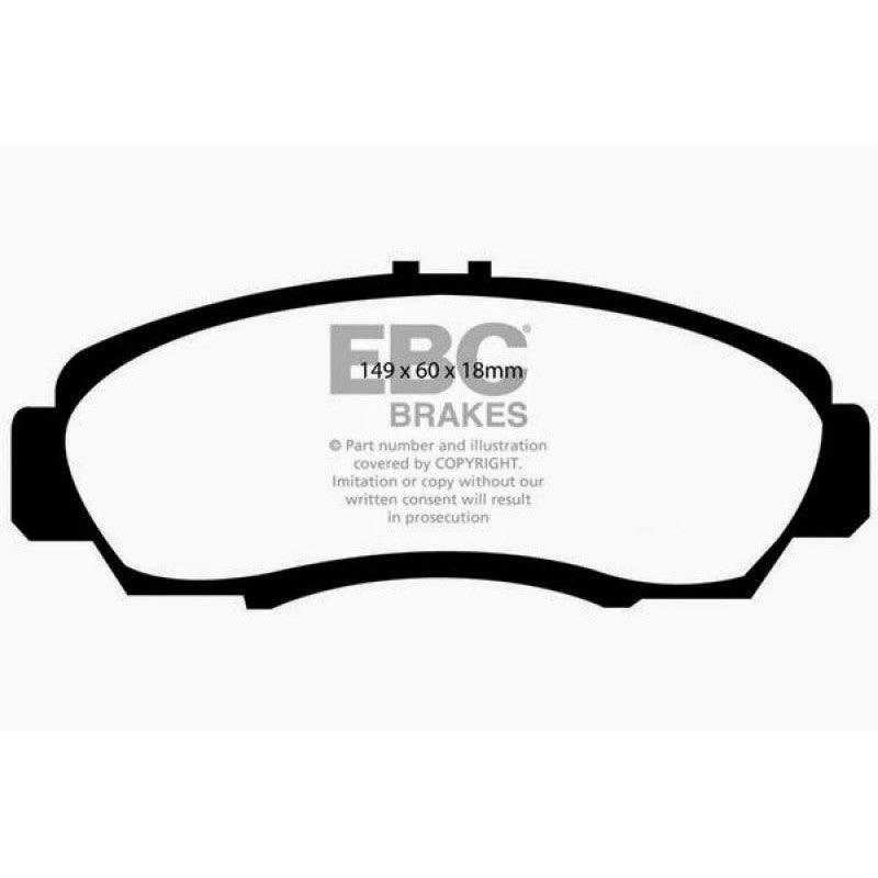 EBC 01-03 Acura CL 3.2 Greenstuff Front Brake Pads - Saikospeed