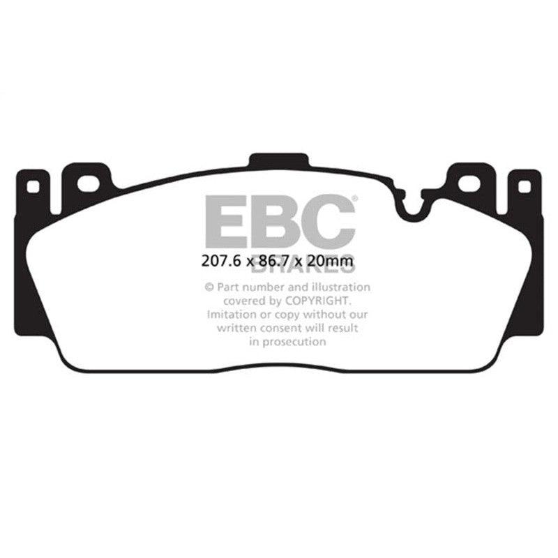 EBC 12+ BMW M5 4.4 Twin Turbo (F10) Yellowstuff Front Brake Pads - Saikospeed