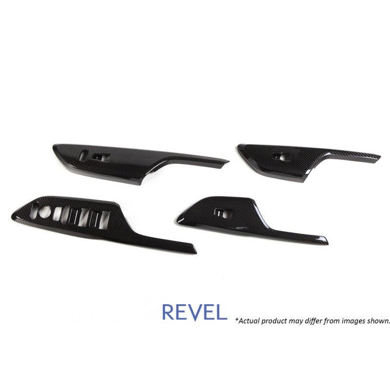 Revel GT Dry Carbon Window Switch Panels (FL/FR/RL/RR) 16-18 Honda Civic - 4 Pieces - Saikospeed