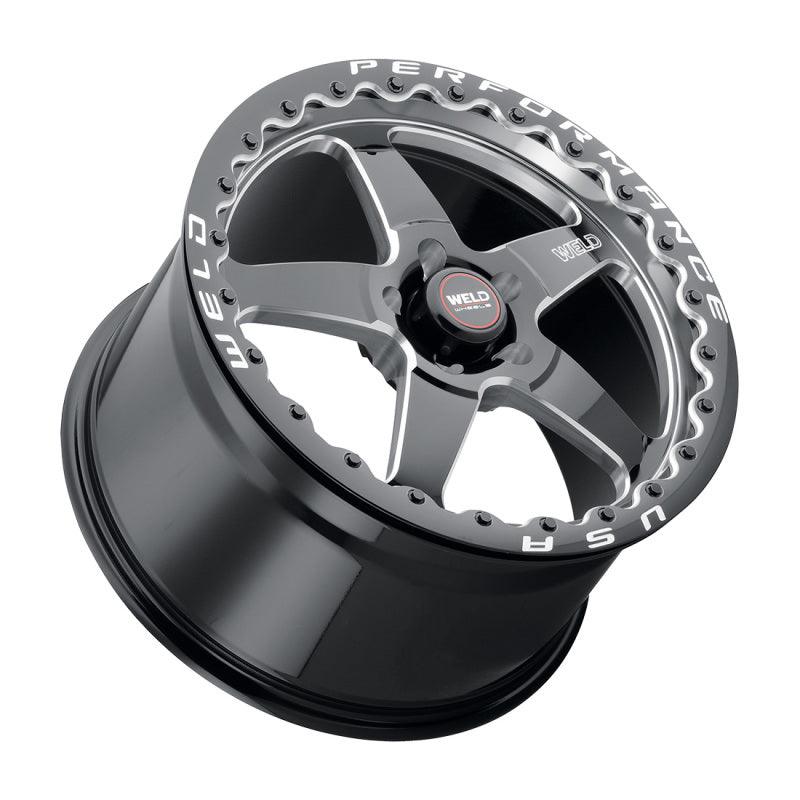 Weld S904 17x10 Ventura Bead Lock 5x120 ET42 BS7.15 Gloss BLK MIL DIA 78.1 - Saikospeed