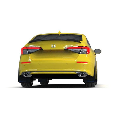 Rally Armor 2022 Honda Civic (Incl. Si/Sport/Touring) Black UR Mud Flap w/ Red Logo - Saikospeed