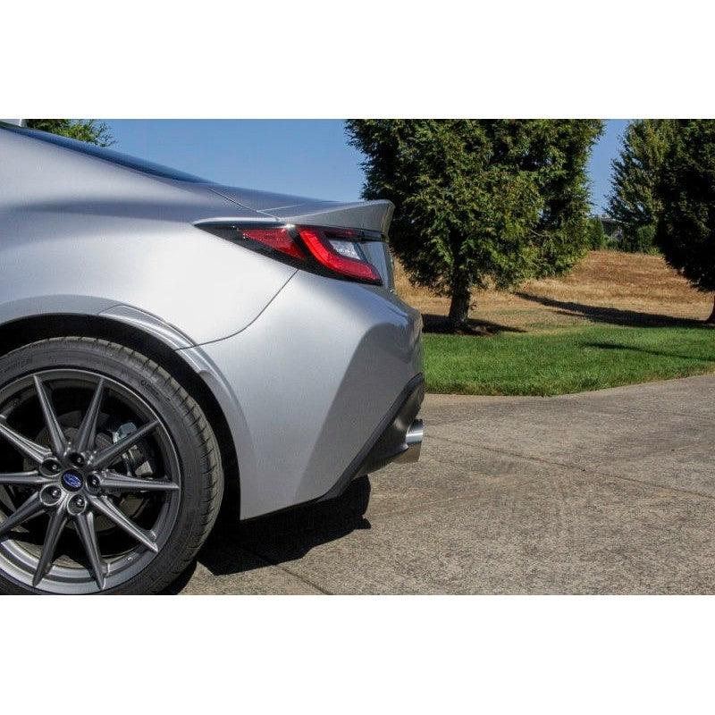 Perrin 2022 BRZ/GR86 Axle Back Exhaust SS (Single Side Exit w/Helmholtz Chamber) - Saikospeed