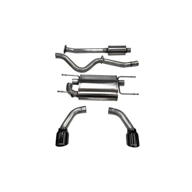 Corsa 12-14 Scion FRS / Subaru BRZ Black Tip Sport Cat-Back Exhaust - Saikospeed