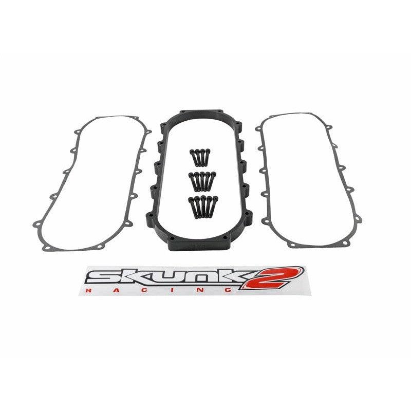 Skunk2 Ultra Series Honda/Acura Black RACE Intake Manifold 1 Liter Spacer (Inc Gasket & Hardware) - Saikospeed