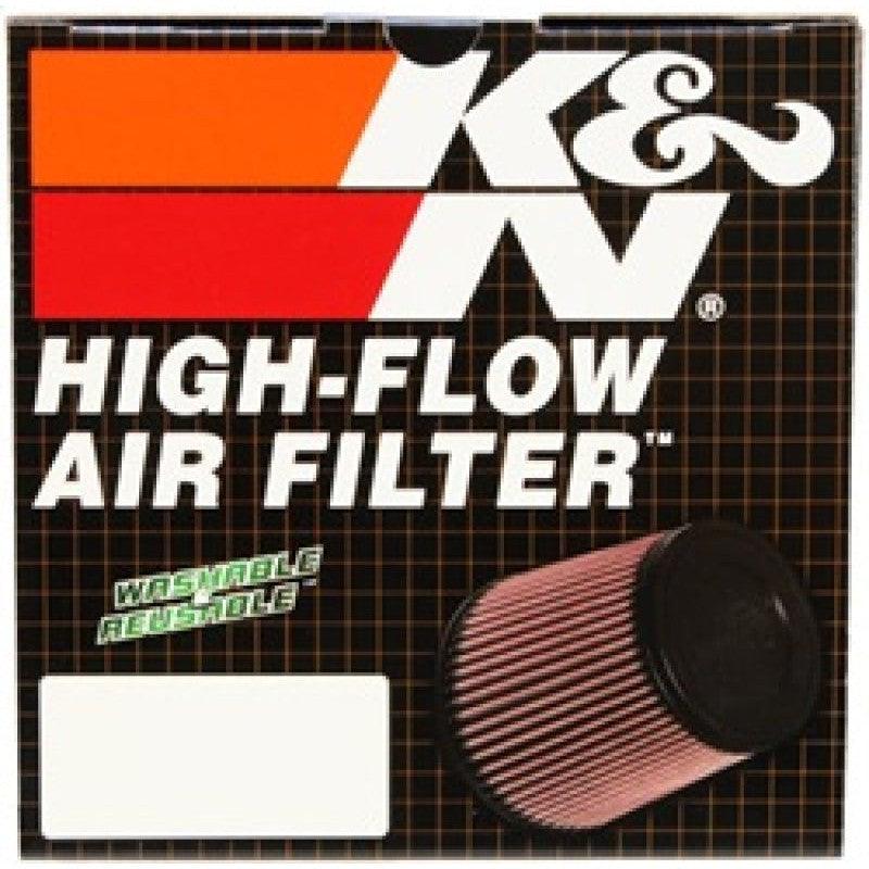K&N Round Tapered Universal Air Filter 4in Flange ID x 5.375 Base OD x 4in Top OD x 6.5in H - Saikospeed