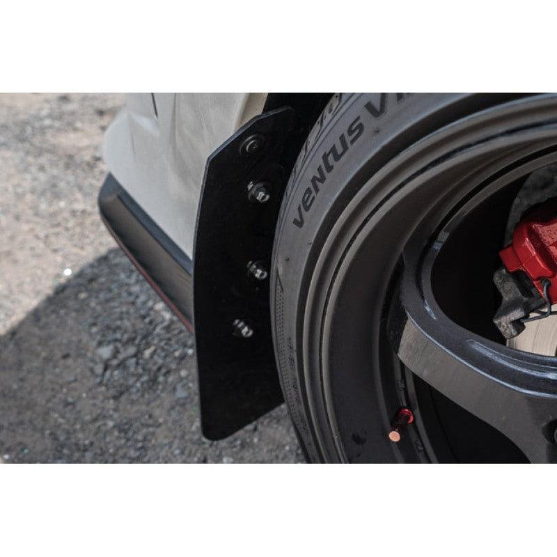 Rally Armor 17-21 Honda Civic Type R Black UR Mud Flap w/ Red Logo - Saikospeed