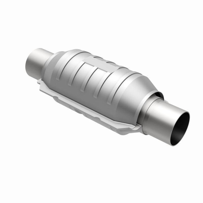 MagnaFlow Conv Univ 2.25in Inlet/Outlet Center/Center Round 9in Body L x 5.125in W x 13in Overall L - Saikospeed