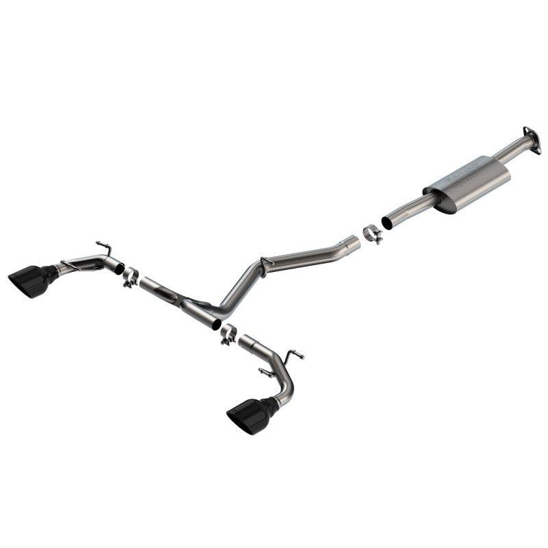 Borla 22-23 Subaru BRZ/Toyota GR86 2.4L RWD AT/MT S-Type Catback Exhaust - Black Chrome Tips - Saikospeed