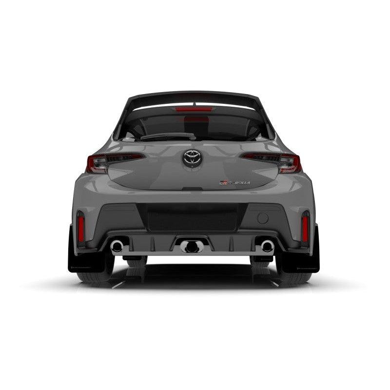 Rally Armor 2023 Toyota GR Corolla Black UR Mud Flap w/ Dark Grey Logo - Saikospeed