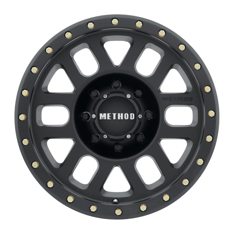 Method MR309 Grid 17x8.5 0mm Offset 8x6.5 130.81mm CB Matte Black Wheel - Saikospeed