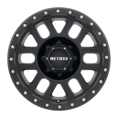 Method MR309 Grid 17x8.5 0mm Offset 8x6.5 130.81mm CB Matte Black Wheel - Saikospeed