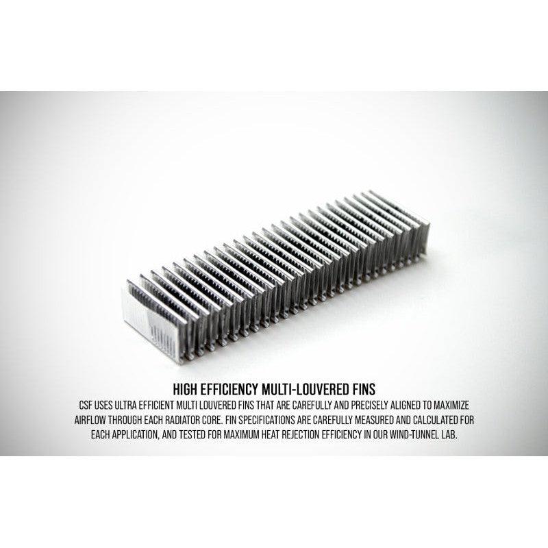 CSF 08-15 Subaru Impreza WRX/STI 1-Row 31mm High-Performance Aluminum Radiator - Black - Saikospeed