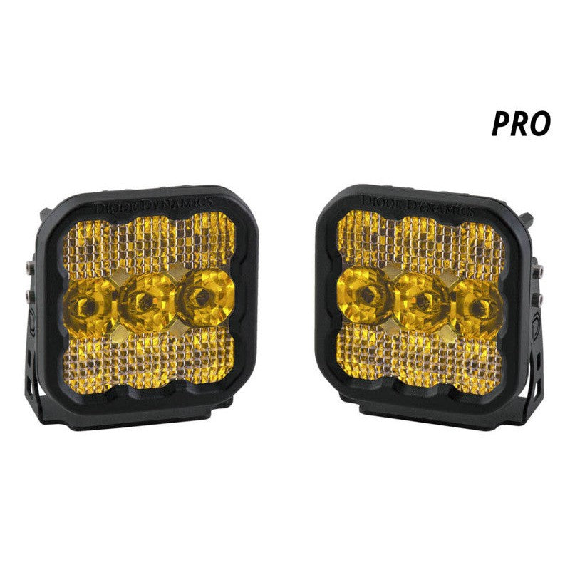 Diode Dynamics SS5 LED Pod Pro - Yellow Driving (Pair)