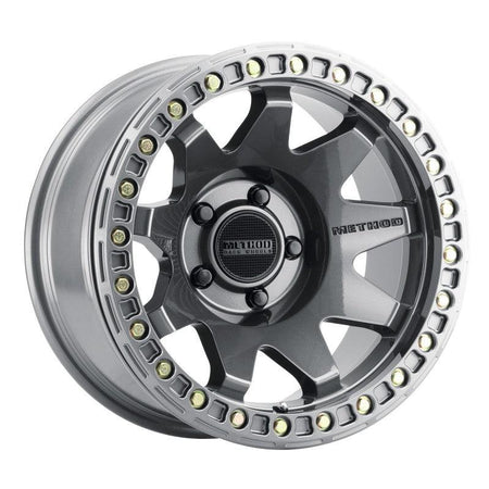 Method MR108 17x9 -44mm Offset 5x5 71.5mm CB Gloss Titanium w/BH-H24125-38 Wheel - Saikospeed