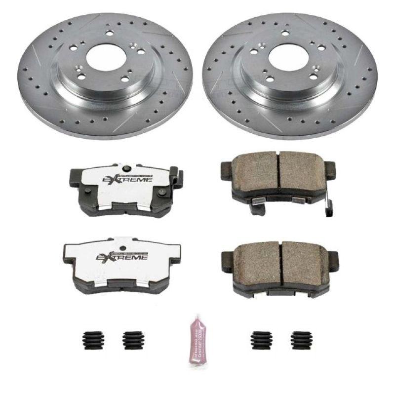 Power Stop 00-09 Honda S2000 Rear Z26 Street Warrior Brake Kit - Saikospeed