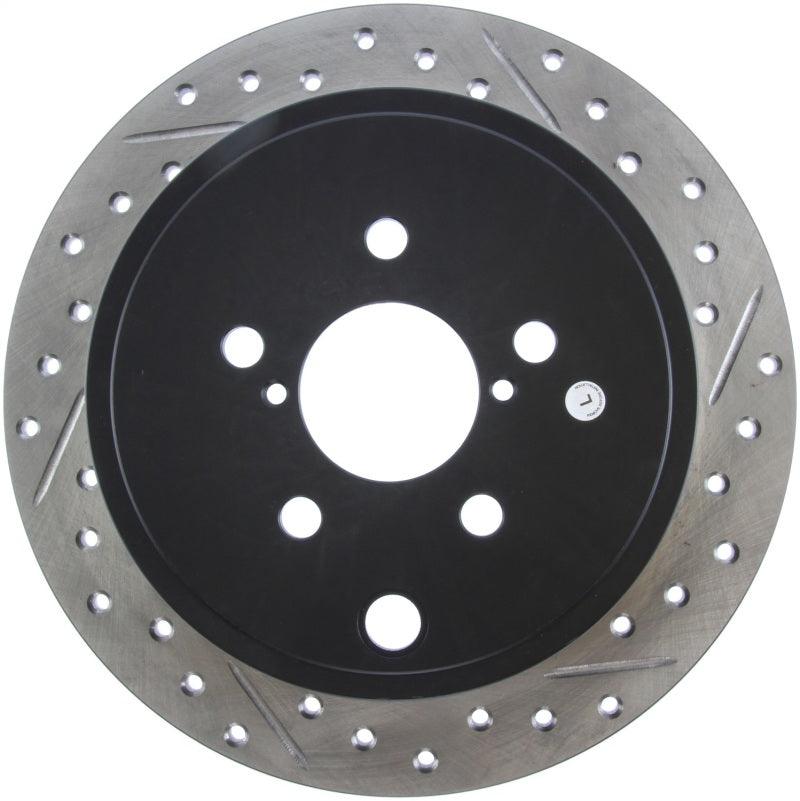 StopTech 08-10 Impreza WRX (Exc STi)/08-10 Impreza Coupe/Sedan Slotted & Drilled Left Rear Rotor - Saikospeed