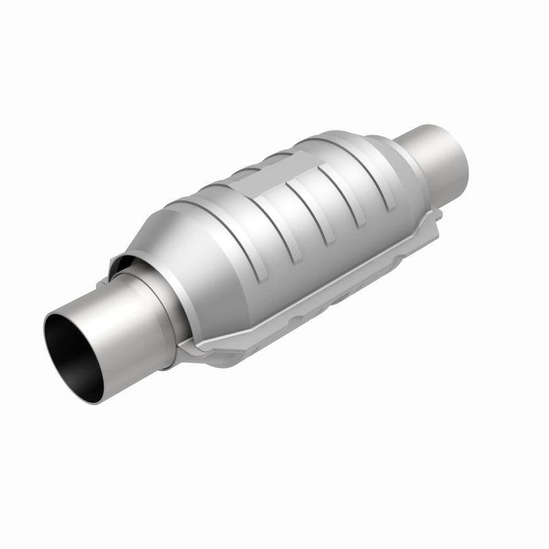 MagnaFlow Conv Univ 2.25in Inlet/Outlet Center/Center Round 9in Body L x 5.125in W x 13in Overall L - Saikospeed
