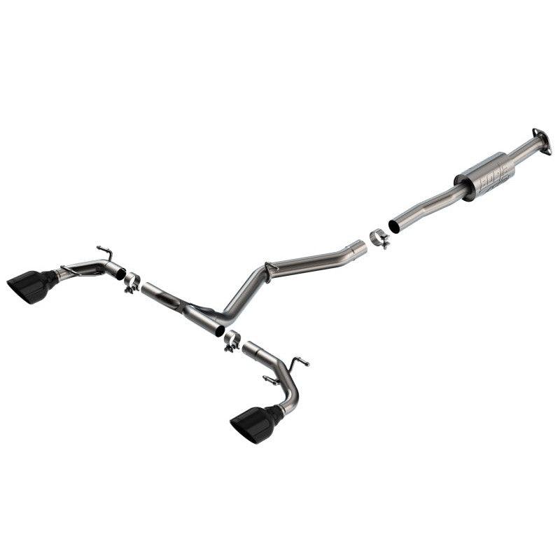 Borla 22-23 Subaru BRZ/Toyota GR86 2.4L RWD AT/MT ATAK Catback Exhaust - Black Chrome Tips - Saikospeed