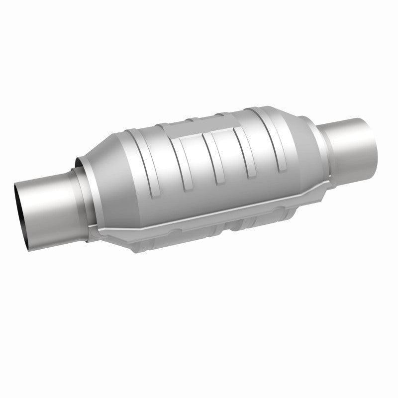 MagnaFlow Conv Univ 2.25in Inlet/Outlet Center/Center Round 9in Body L x 5.125in W x 13in Overall L - Saikospeed