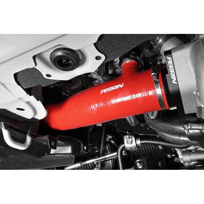 Perrin 2022+ Subaru WRX Red 3in Turbo Inlet Hose w/ Nozzle - Saikospeed