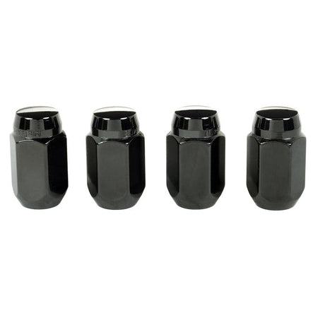 McGard Hex Lug Nut (Cone Seat) M12X1.5 / 13/16 Hex / 1.5in. Length (4-pack) - Black - Saikospeed