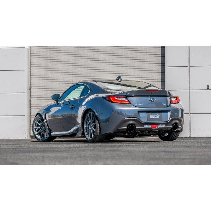 Borla 22-23 Subaru BRZ/Toyota GR86 2.4L RWD AT/MT ATAK Catback Exhaust - Black Chrome Tips - Saikospeed