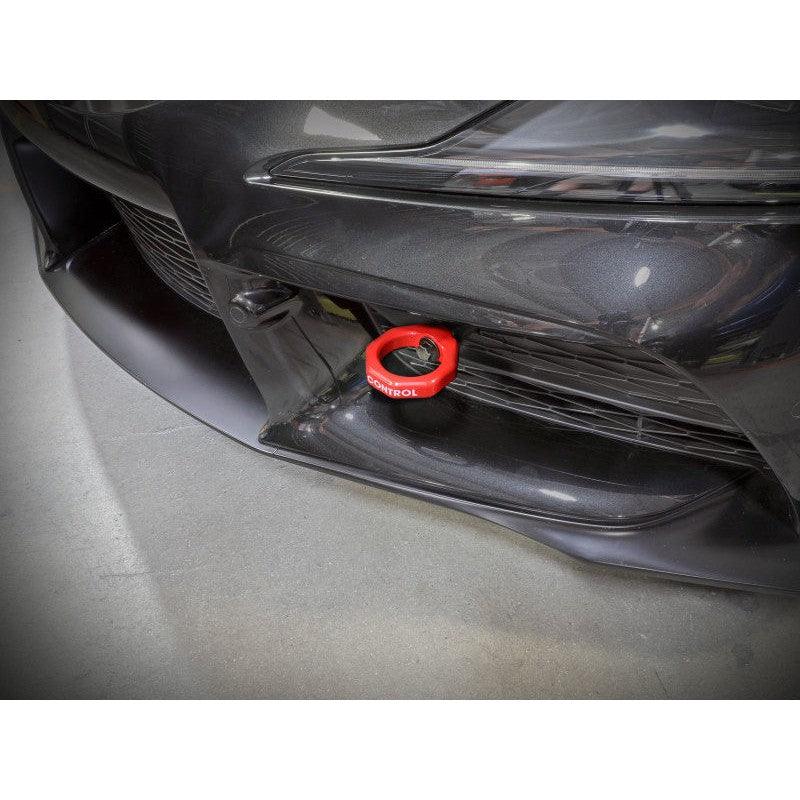 aFe Control Front Tow Hook Red 20-21 Toyota GR Supra (A90) - Saikospeed