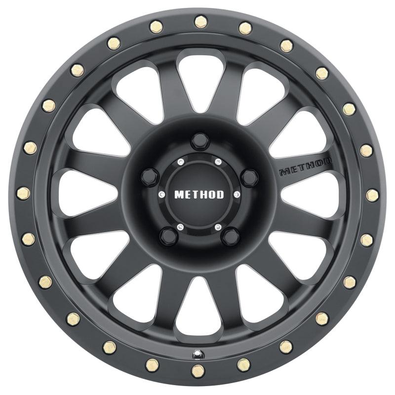 Method MR304 Double Standard 15x10 -50mm Offset 5x4.5 83mm CB Matte Black Wheel - Saikospeed