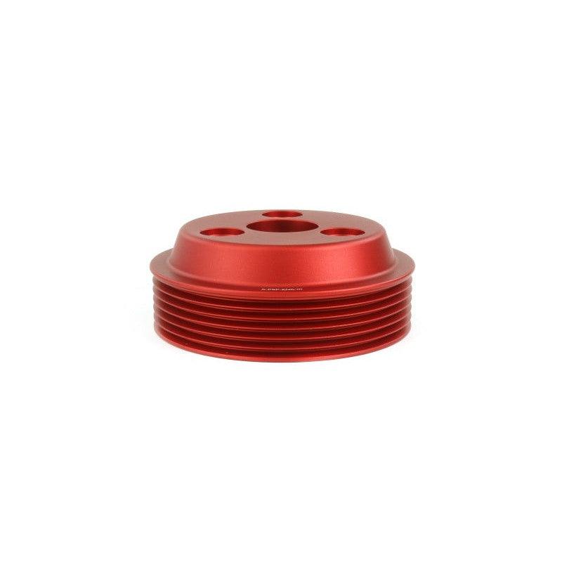 Perrin 15-22 Subaru WRX / 14-18 FXT / 18-21 Crosstrek Lightweight Water Pump Pulley - Red - Saikospeed