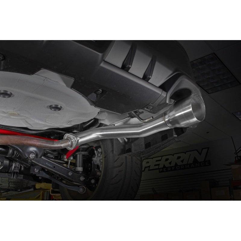 Perrin 22-23 Subaru WRX Dual Single Tip 304SS Axle Back Exhaust - Saikospeed