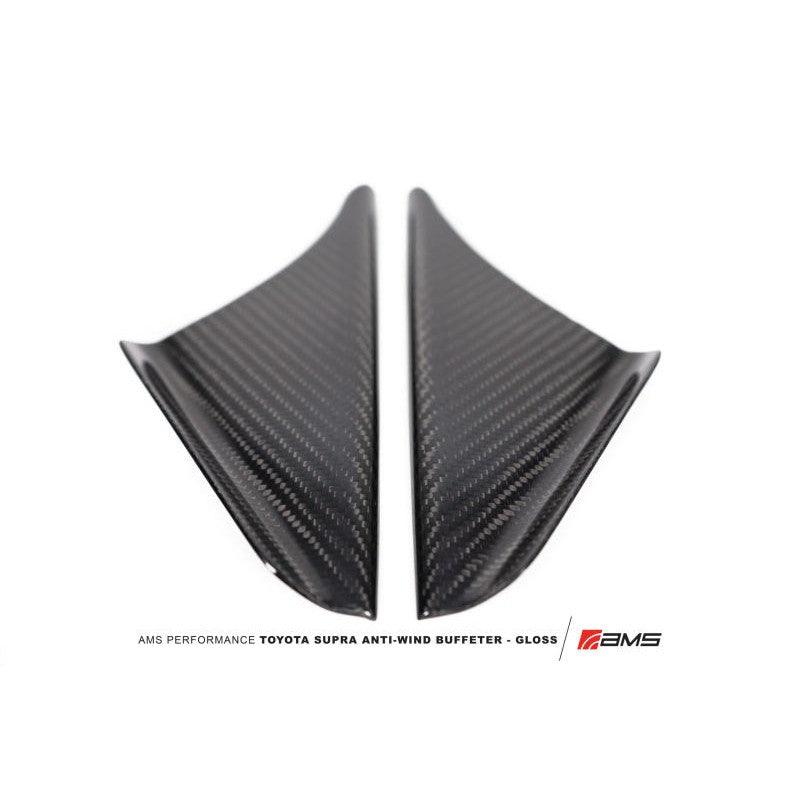 AMS Performance 2020+ Toyota GR Supra Anti-Wind Buffeting Kit - Gloss Carbon - Saikospeed