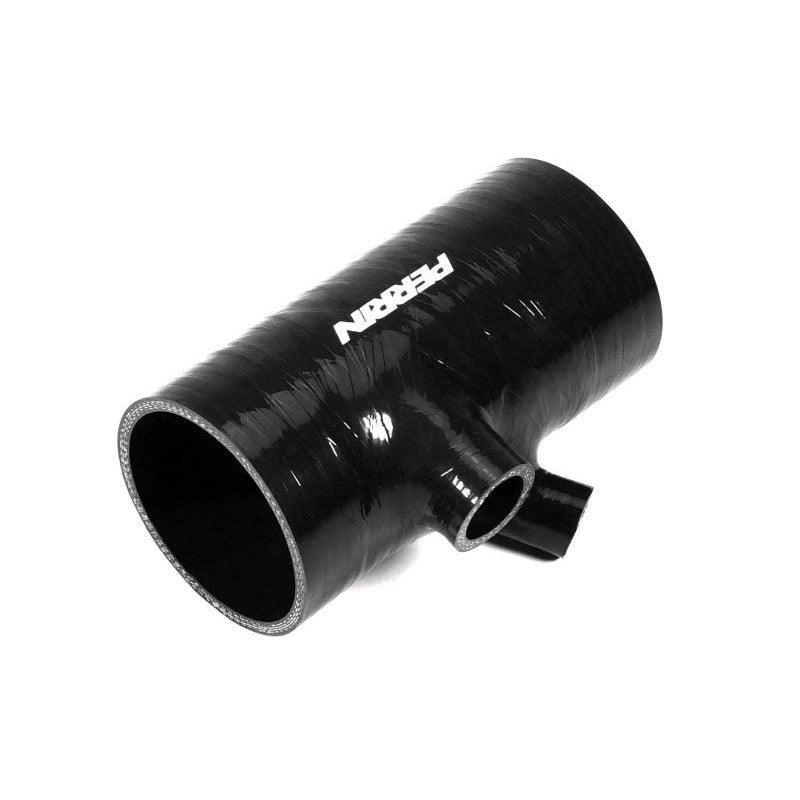 Perrin 2022+ Subaru WRX Black 3in Turbo Inlet Hose w/ Nozzle (Short) - Saikospeed