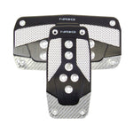 NRG Aluminum Sport Pedal A/T - Black w/Silver Carbon