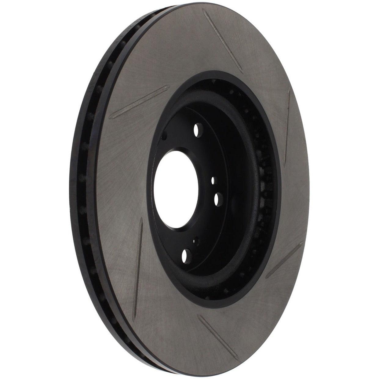 StopTech Power Slot Slotted 06-08 Honda Civic Si Front Right Rotor - Saikospeed