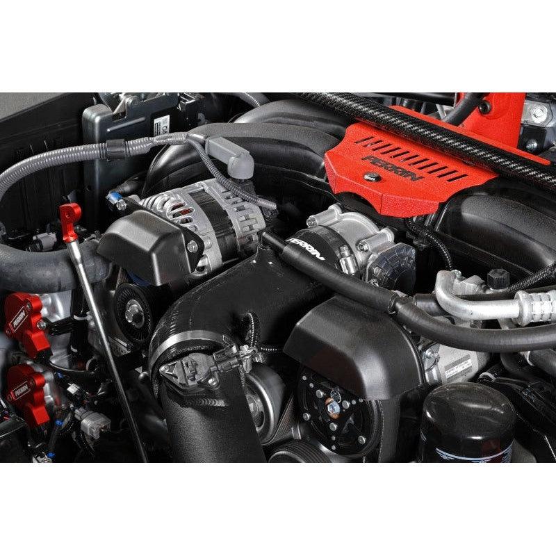 Perrin 22-23 Subaru BRZ/Toyota GR86 Silicone Inlet Hose (3in. ID / SS Wire) - Black - Saikospeed