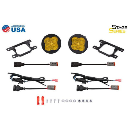 Diode Dynamics SS3 Sport Type A Kit ABL - Yellow SAE Fog - Saikospeed