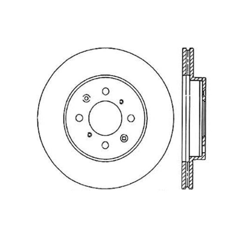 StopTech 90-01 Acura Integra (exc. Type R) / 01-05 Honda Civic / 07+ Honda Fit / 93-97 Del Sol VTEC - Saikospeed