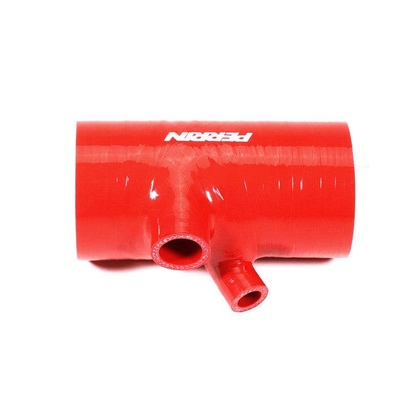 Perrin 2022+ Subaru WRX Red 3in Turbo Inlet Hose w/ Nozzle (Short) - Saikospeed