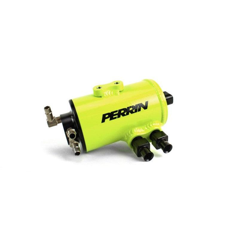 Perrin 08-14 Subaru WRX/STI Air Oil Separator - Neon Yellow - Saikospeed